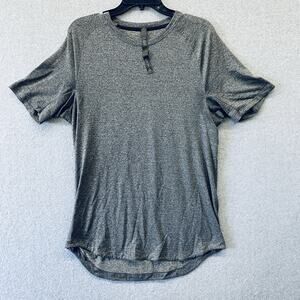 Lululemon Shirt Mens Gray Drysense Training Better Each Day Stretch Athletic